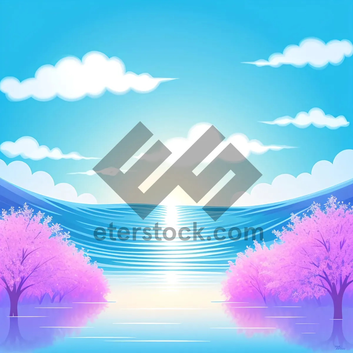 Picture of Starry Winter Nights: Artistic Sky Graphic Wallpaper