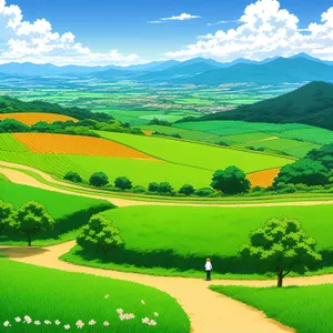 Serene Golf Course in Beautiful Countryside