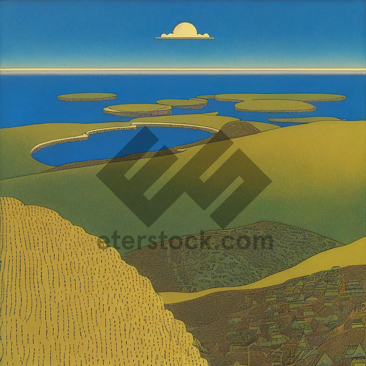 Picture of Dunes by the Sea - Sunny Horizon