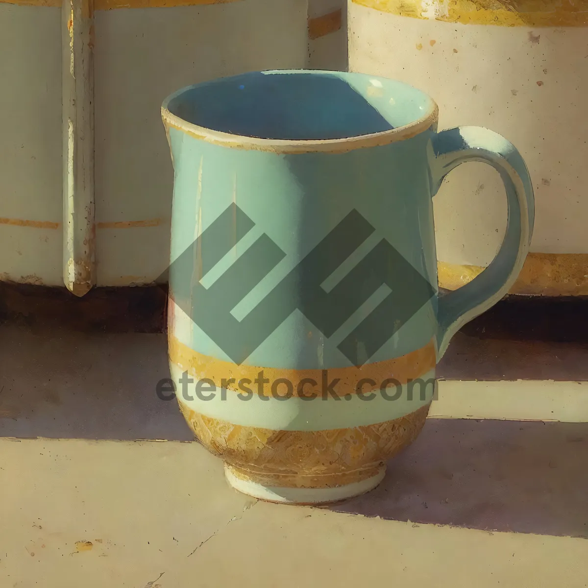 Picture of Hot Beverage Vessel: Coffee Mug with Water Jug