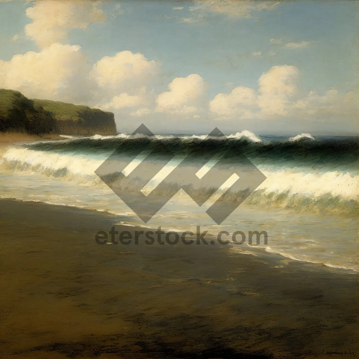 Picture of Tropical Sunset at Coastal Sandbar