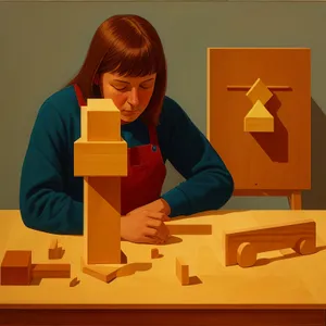 Smiling Businessman at Work on Laptop