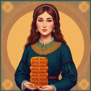 Stylish Brunette Student Posing with a Happy Smile.