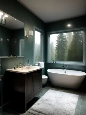 Modern Luxury Bathroom with Elegant Design and Stylish Interior
