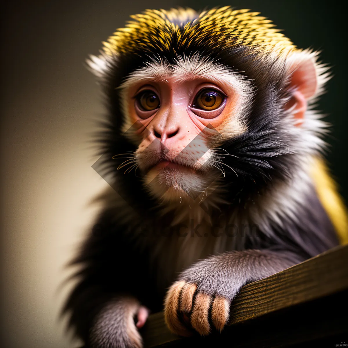 Picture of Wild Macaque Monkey in Zoo