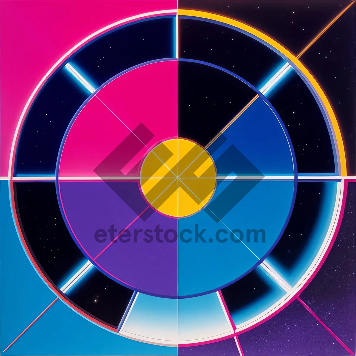 Picture of Vibrant Circular Graphic Patterns