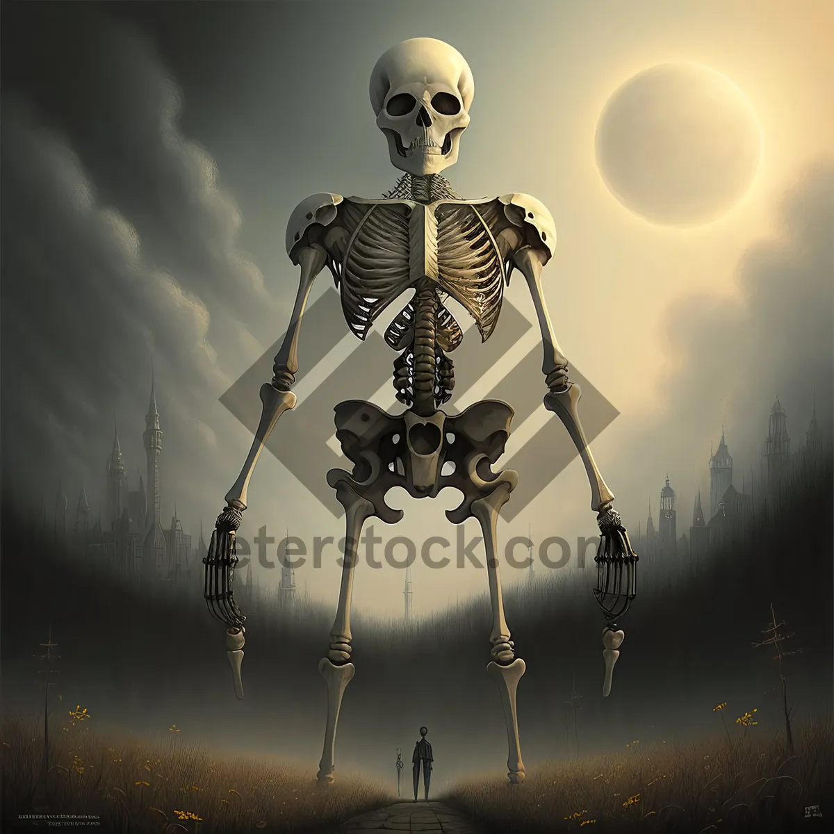 Picture of Gothic Skeleton Anatomy: Mystical Bones Unearthed