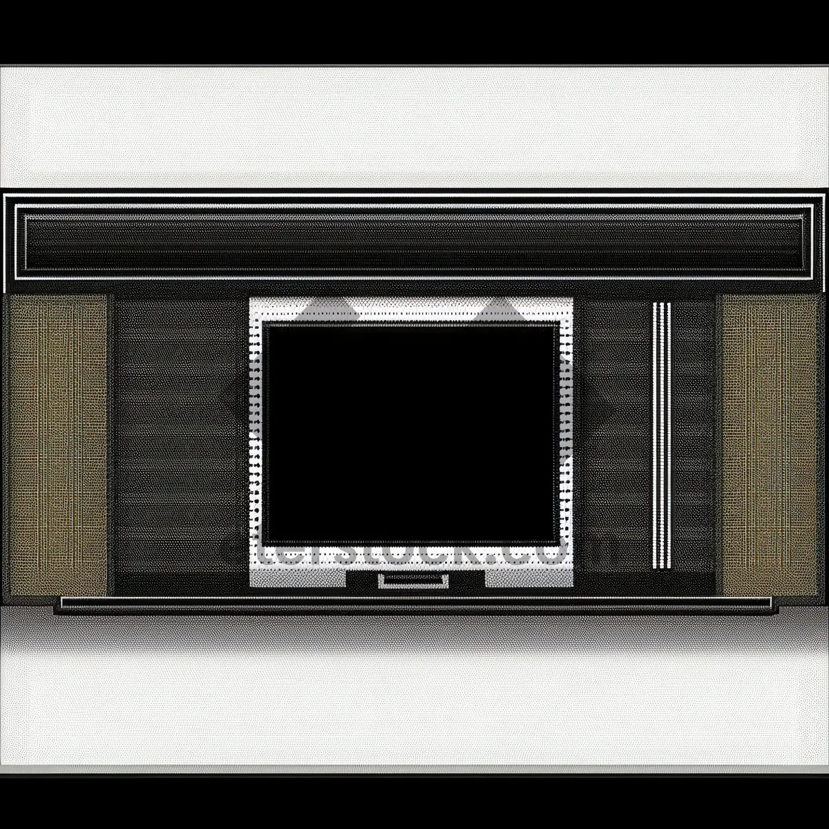 Picture of Retro Microwave with Modern Display Screen