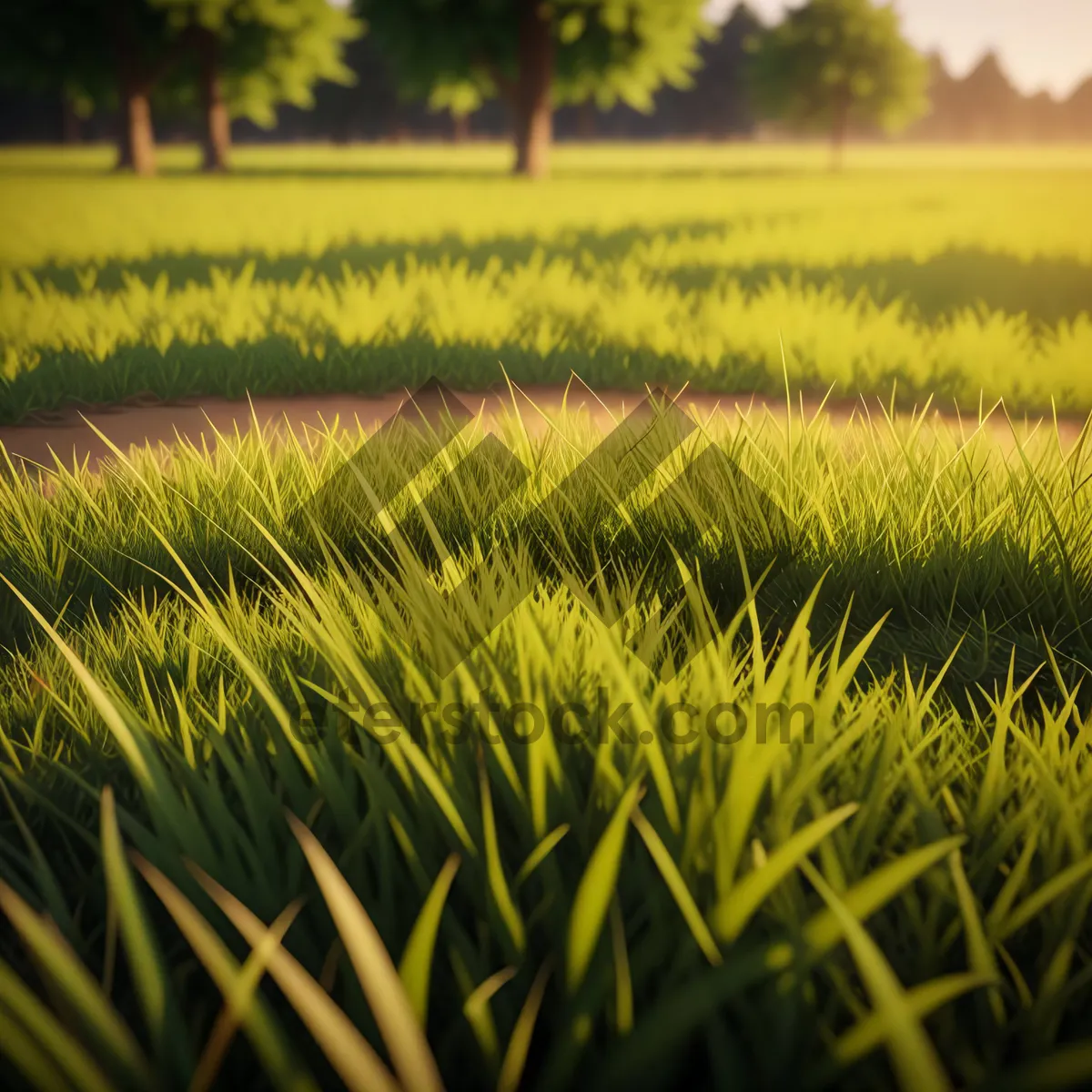 Picture of Bountiful Wheat Field Under Sunny Skies