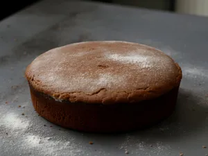 Freshly baked chocolate cake and muffin combo indulgence.