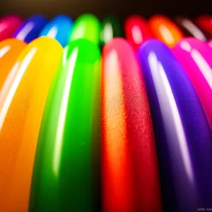 Colorful Glow Tube: Futuristic Motion Abstraction