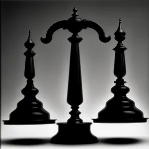 Chess competition between king and pawn on game board