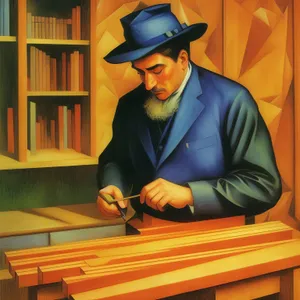 Professional Businessman Working at Desk