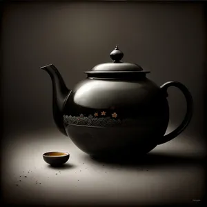 Traditional Tea Pot - Ceramic Vessel for Hot Herbal Beverage