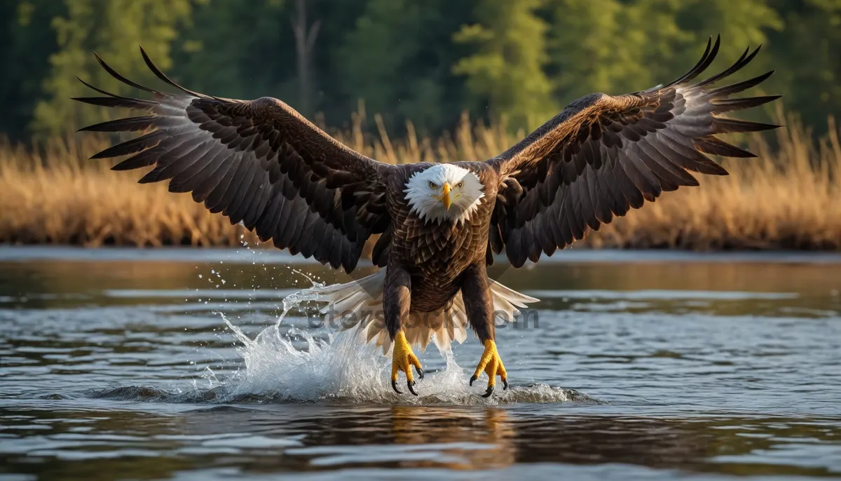 Picture of Bald Eagle in Flight - Wildlife Predator