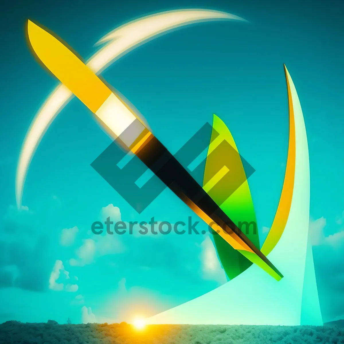 Picture of Electric Lightning Symbol Graphic Design