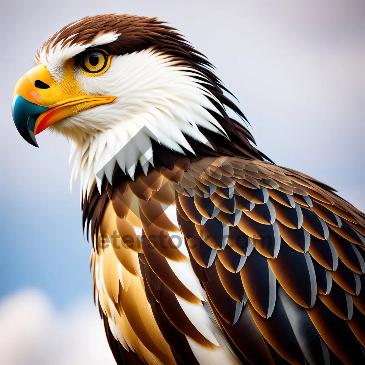 Picture of Bald Eagle Eye: Majestic Predator with Piercing Gaze