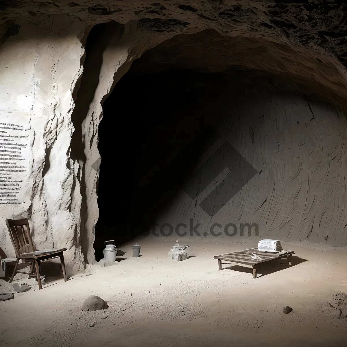 Picture of Ancient Rock Cave Tunnel: A Journey Through Time