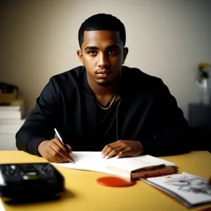 Happy Business People Working at Office Table with Laptop