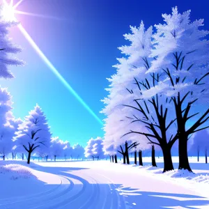 Winter Wonderland: Celestial Snowflake in Space