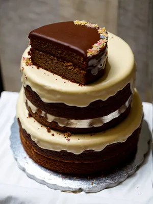 Decadent Chocolate Mint Cake with Fresh Fruit