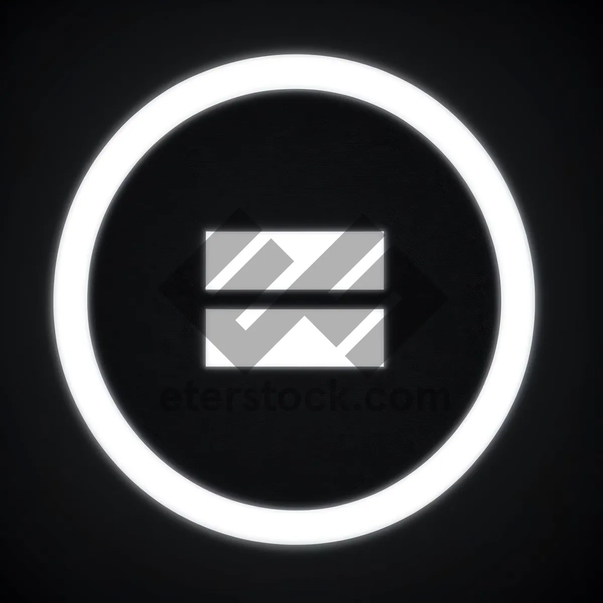 Picture of Modern Black Shiny Button Set with Vibrant Symbol