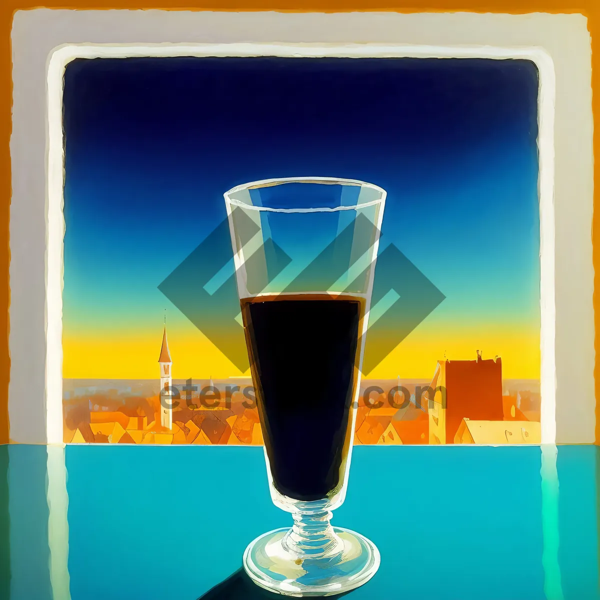 Picture of Celebratory Wineglass for Refreshing Bar Party