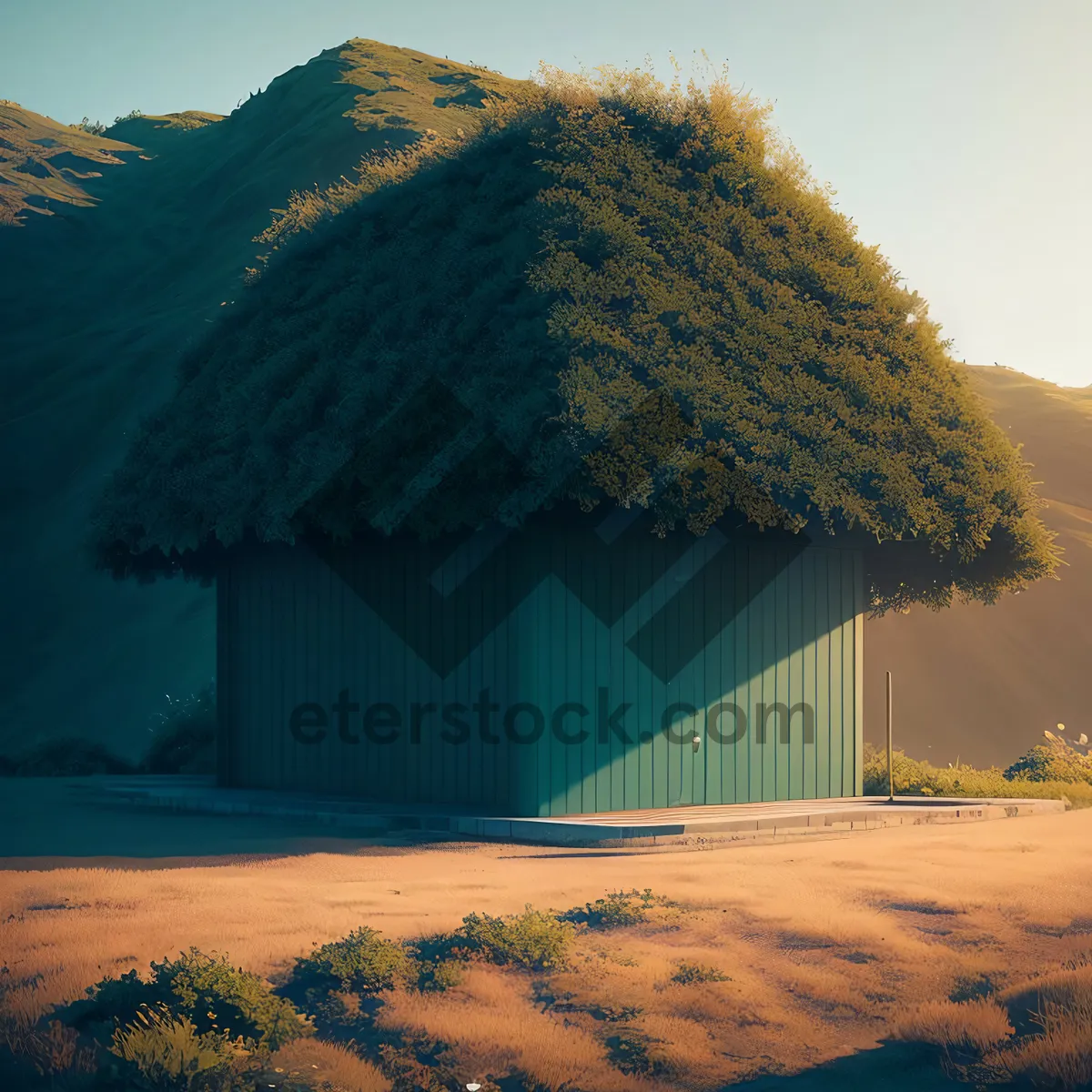 Picture of Exotic Beach Paradise with Thatched Hut