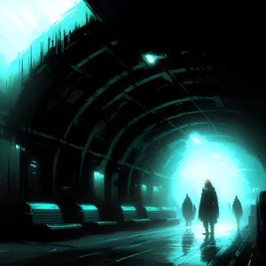 Digital Galaxy: Celestial Space Fantasy with Bright Stars