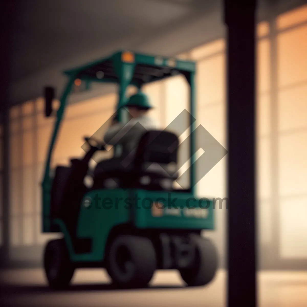 Picture of Heavy-duty Forklift in Industrial Construction