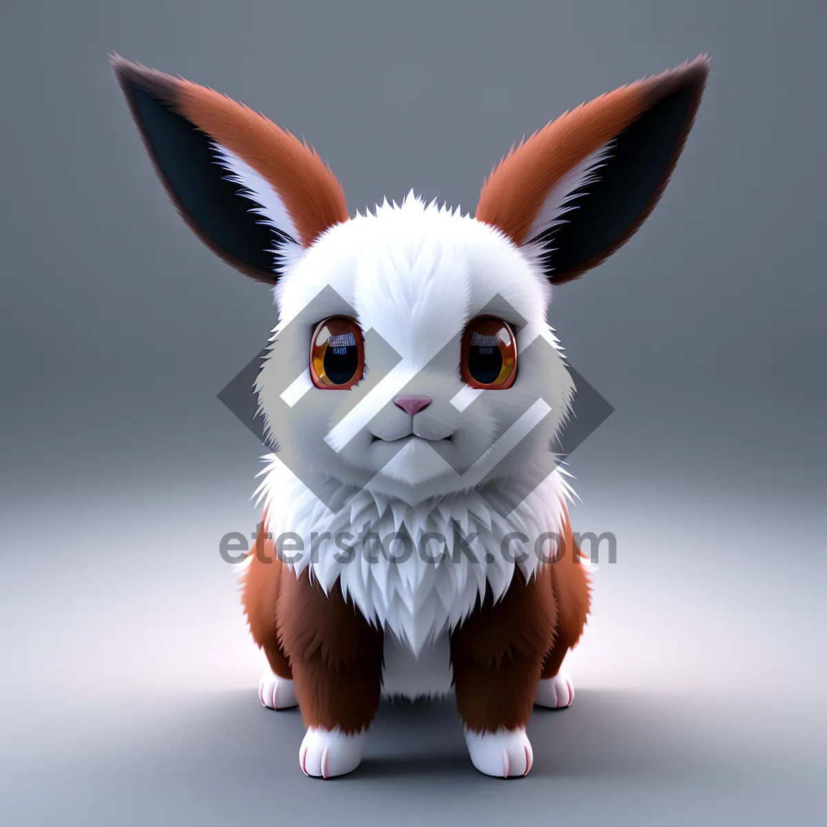 Picture of Fluffy Bunny with Adorable Ears