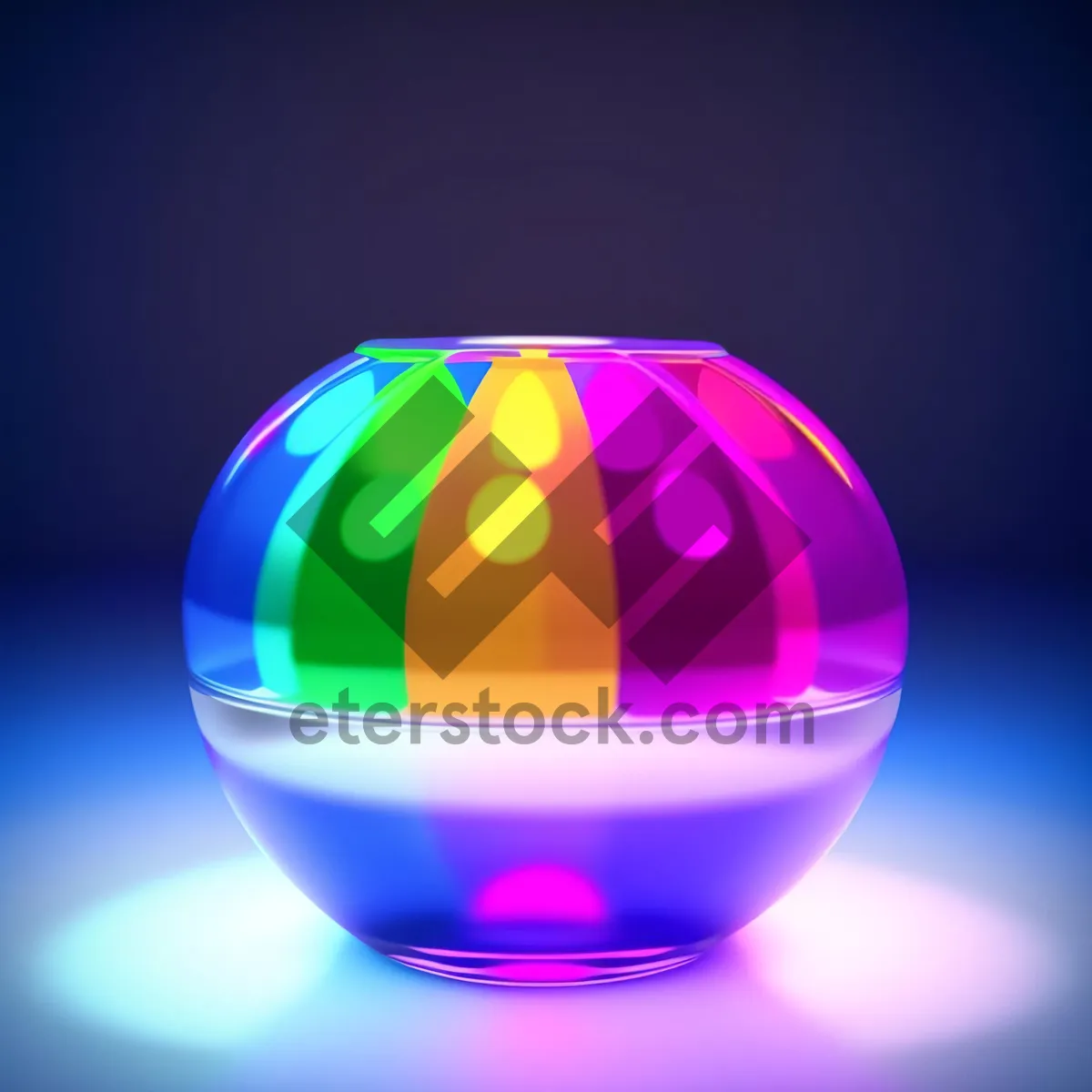 Picture of Vibrant Glass Button Set with Shiny, Reflective Icons