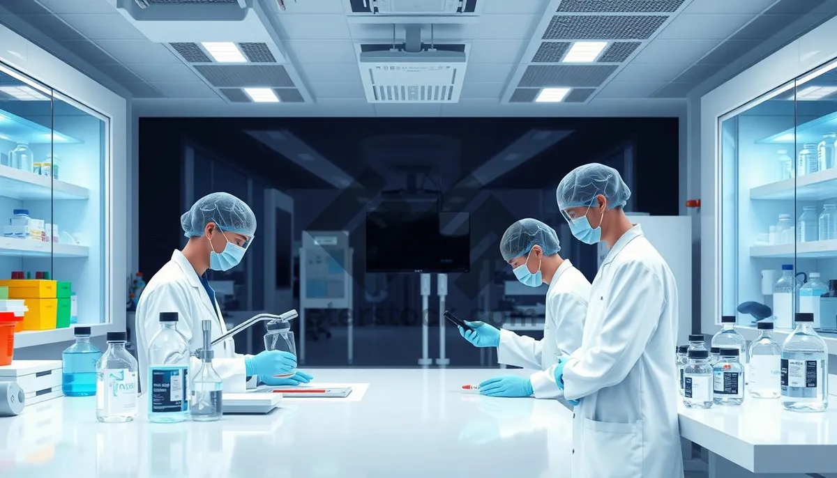 Picture of Professional medical team of surgeons in hospital operating room