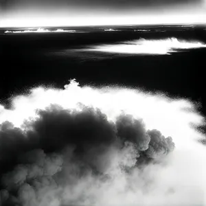 Night Sky With Smoky Clouds and Stars