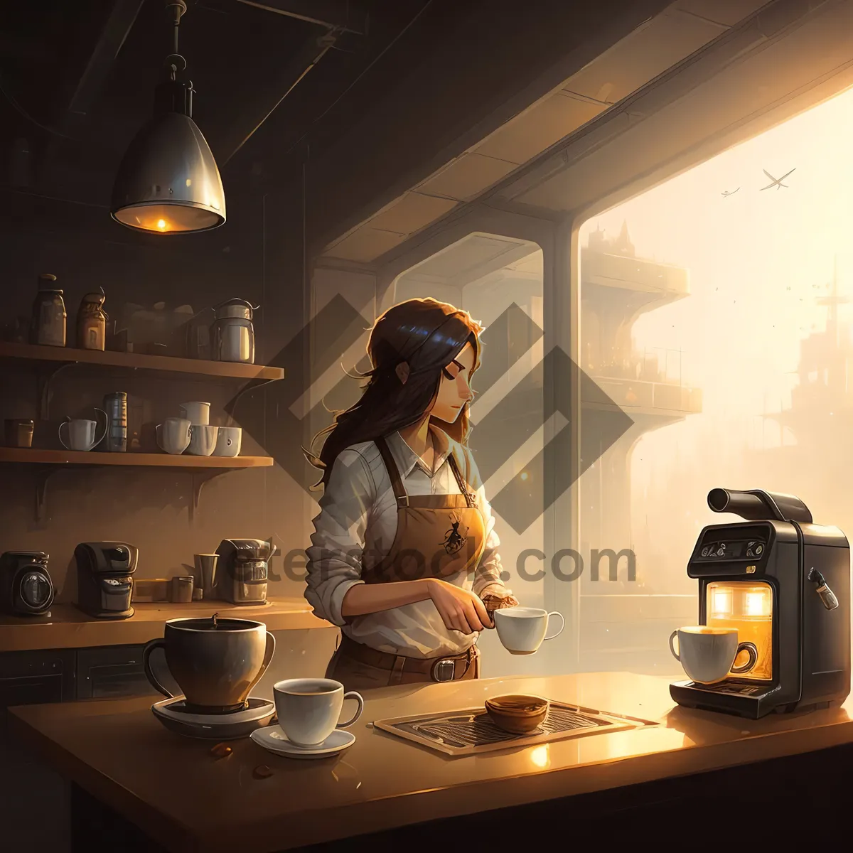 Picture of Happy Cook in Restaurant Kitchen
