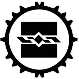 Gear Symbol Icon Label - Circle Sign Design Badge