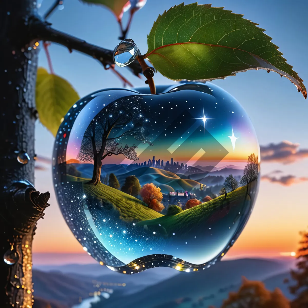 Picture of 3D Earth Bowl Globe Map