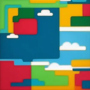 Web Icons Set: Symbolic Square Button Signs for Resort Regions