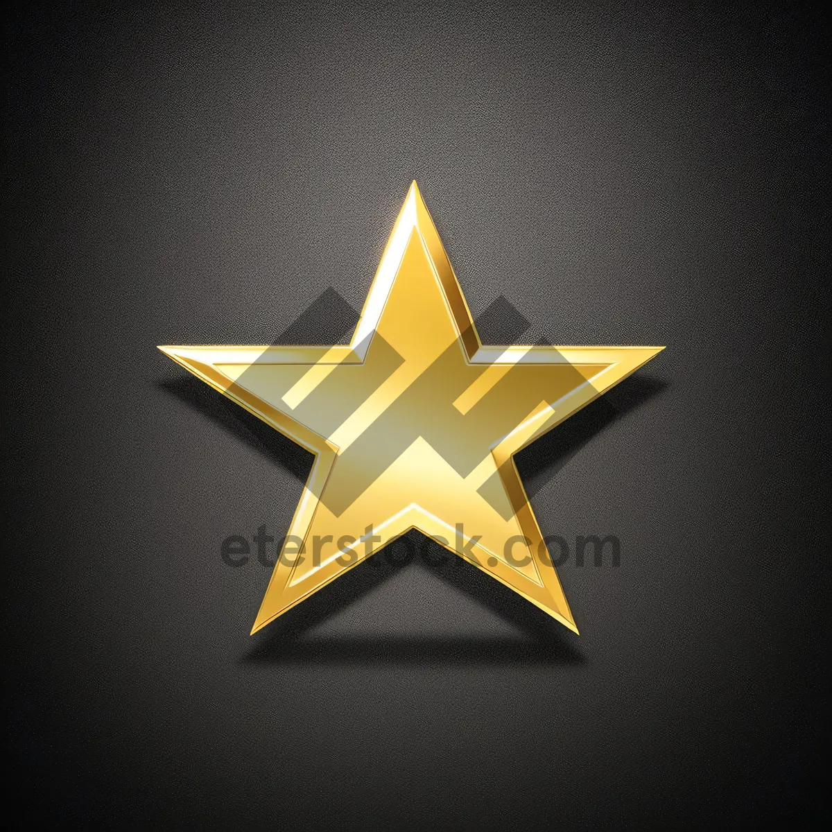 Picture of Sparkling 3D Star Symbol Graphic Design