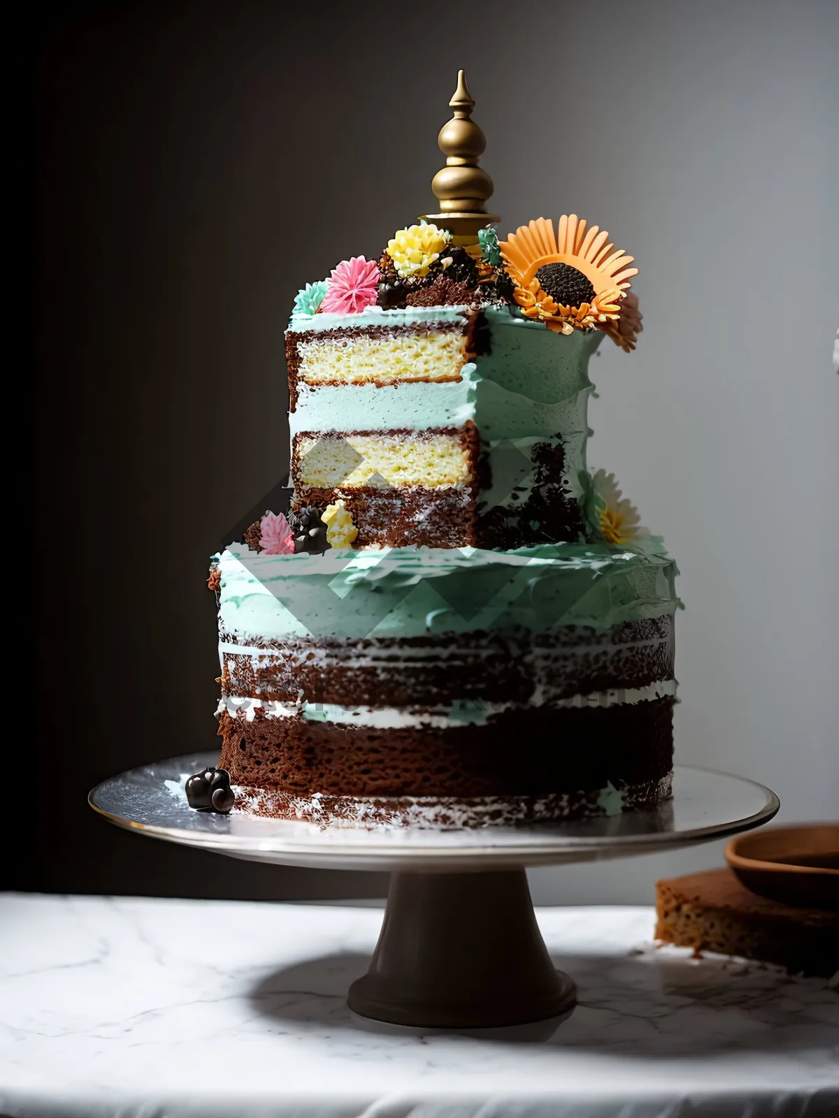 Picture of Golden Cake at the Cultural Fountain