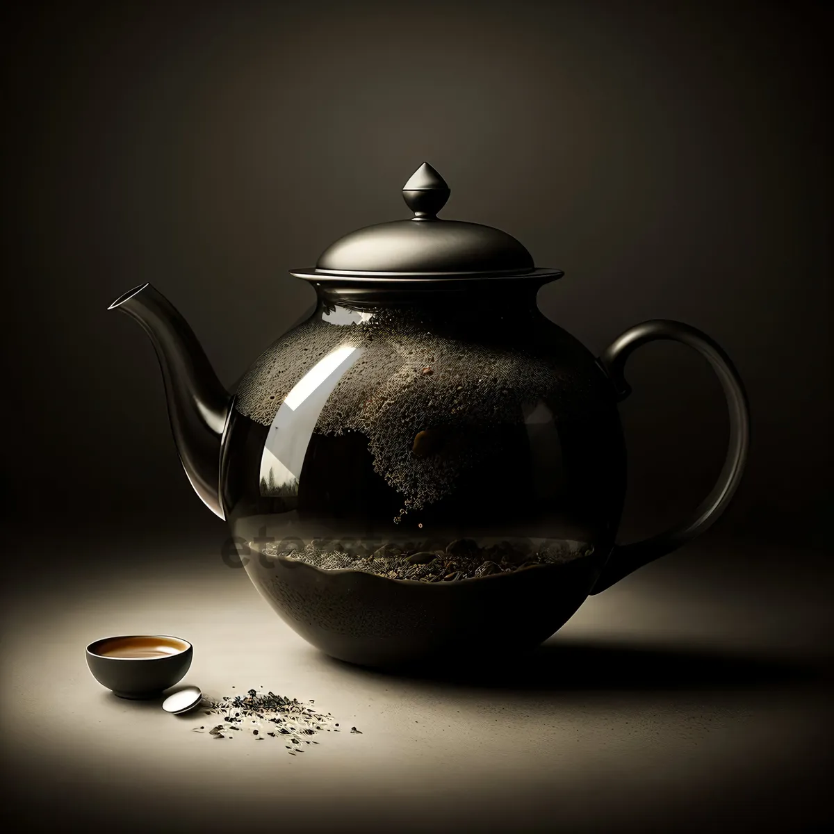 Picture of Traditional Ceramic Teapot for Hot Beverages