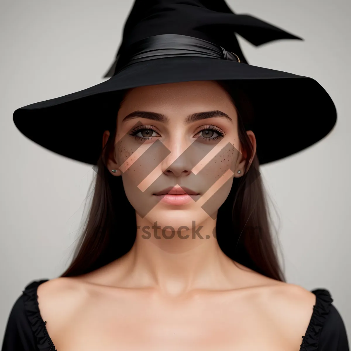 Picture of Stylish Sorcerer Lady with Cowboy Hat and Smiling Face