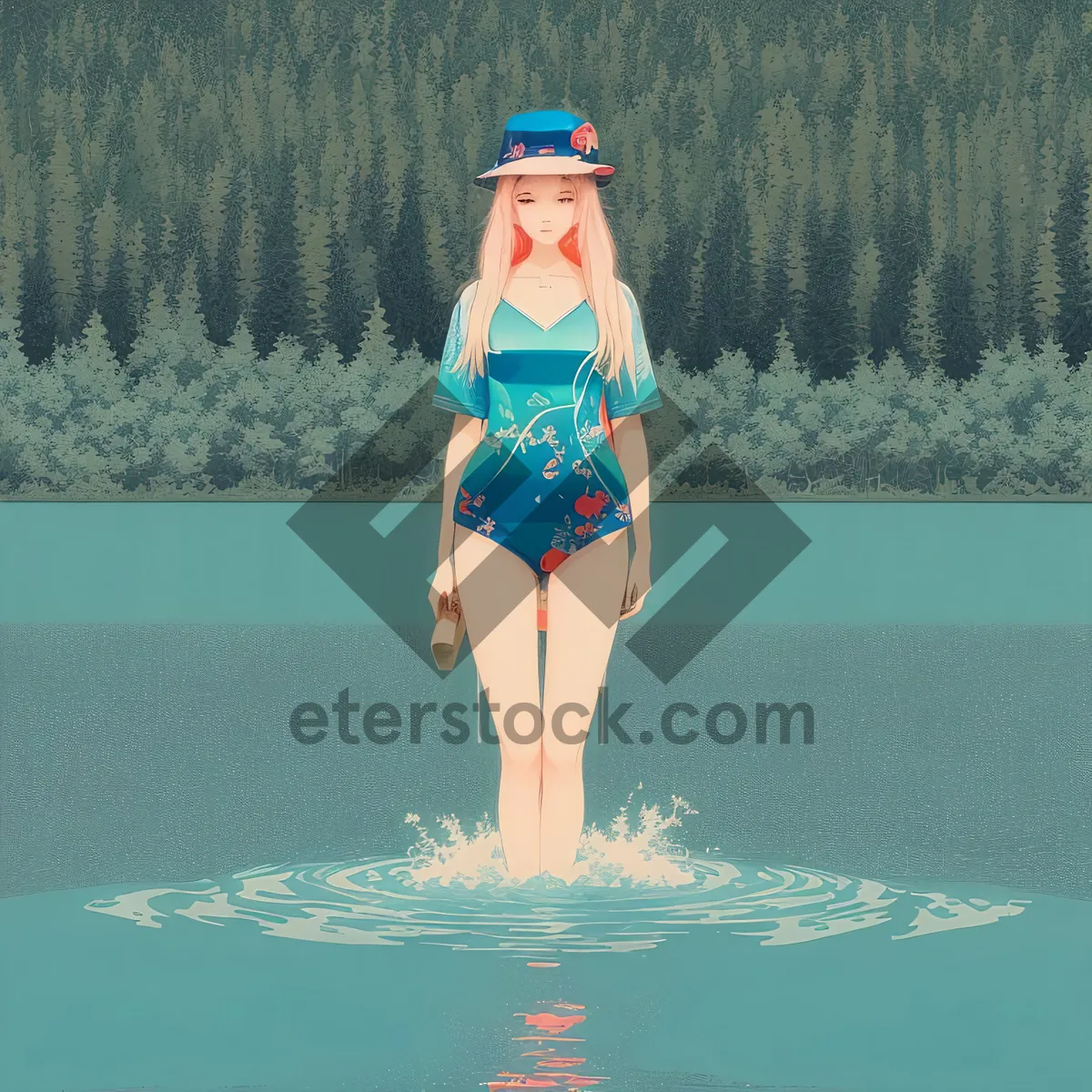 Picture of Summer Fun: Beachside Swimwear and Accessories