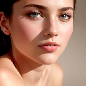 Beautiful Model with Flawless Skin and Captivating Eyes