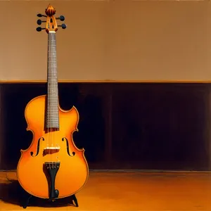 Melodic Guitarist Strumming Musical Chords on a Wood Instrument