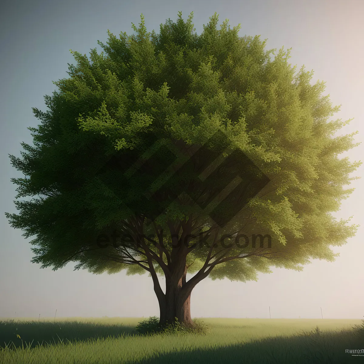 Picture of Linden tree in a rural meadow