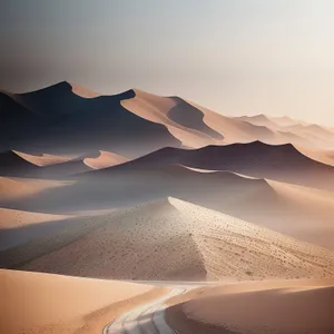 Sunny Dune Adventure in Vast Desert Landscape