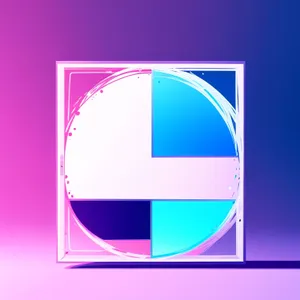 Modern Glass Art Button Icon