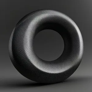 Modern Black Circle Speaker Graphic