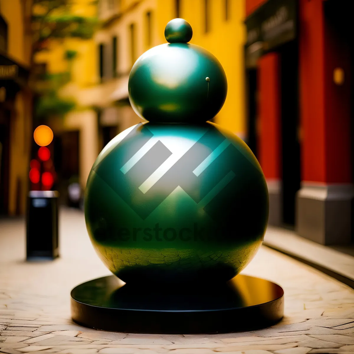 Picture of Bowling Ball and Chess Pawn Decoration